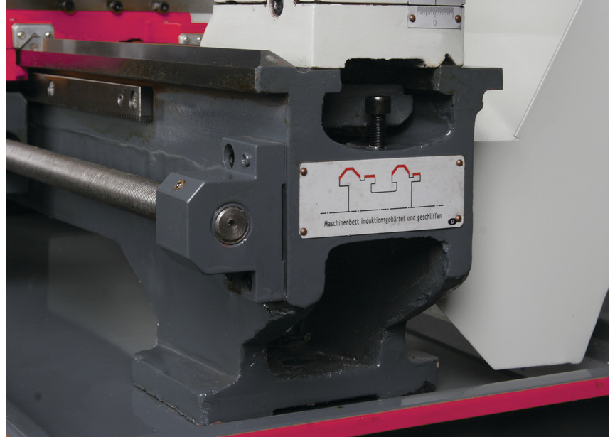 Tour à métaux d'établi hauteur des pointes 158 mm entre-pointes 800 mm alésage 36 mm 1,5 kW 230V vitesses variables Optiturn - 5
