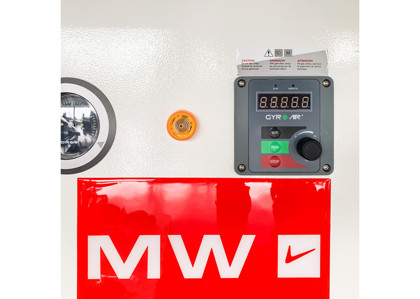 Gyro air aspirateur silencieux cyclonique HEPA 1190m³/h 1,5kW 230V  pour atelier menuiserie copeaux et poussières MW-Tech - 4