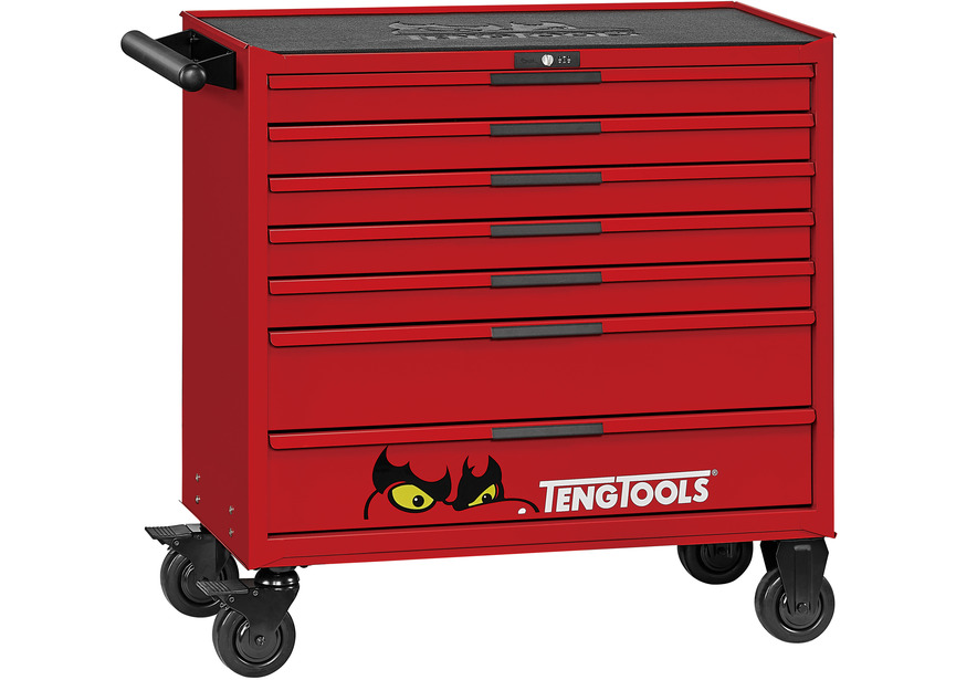Servante à outils rouge 7 tiroirs large Teng Tools