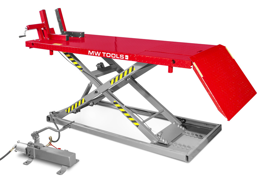 Pont élévateur moto pneumatique 700kg 1995x710mm  MW Tools