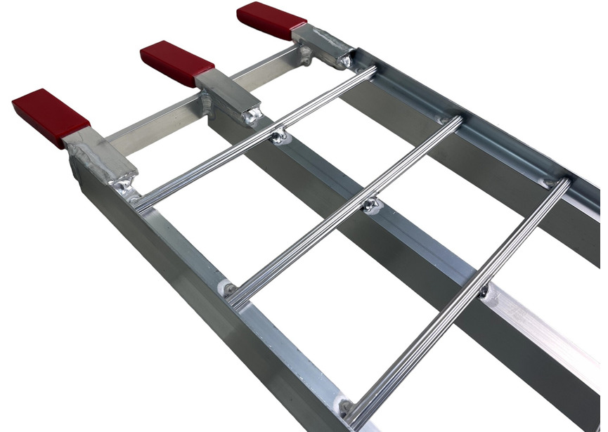 Jeu de rampes ouvertes aluminium pliables 680kg 2230x280mm  largeur utile 275mm MW Tools - 3
