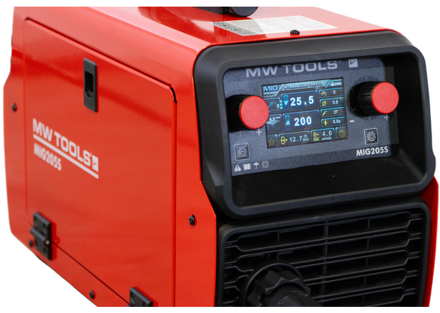 Poste à souder inverter MIG Synergie LCD 200 A + accessoires MW Tools - 7