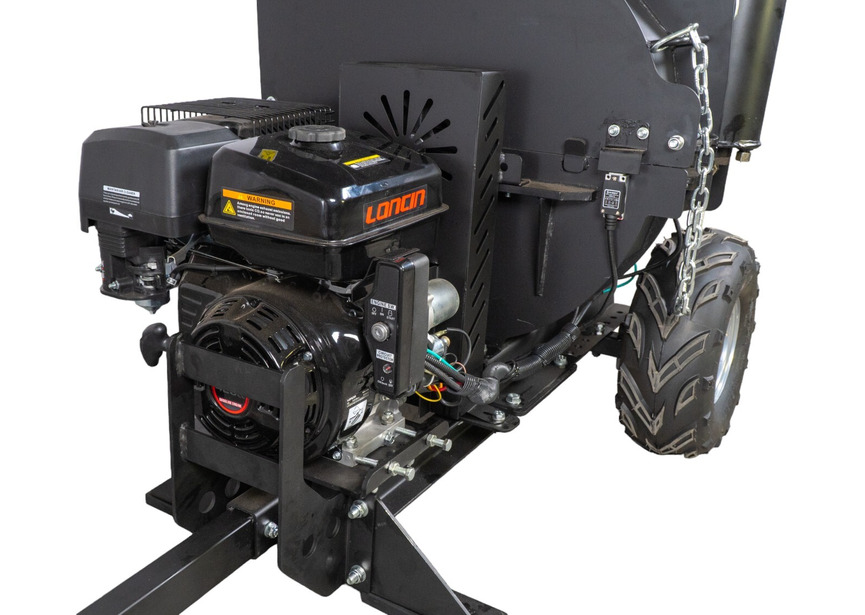 Broyeur de végétaux et branches à rouleau hydraulique pro tractable thermique essence 15cv 420cc 120mm avec démarrage électrique Torros - 10