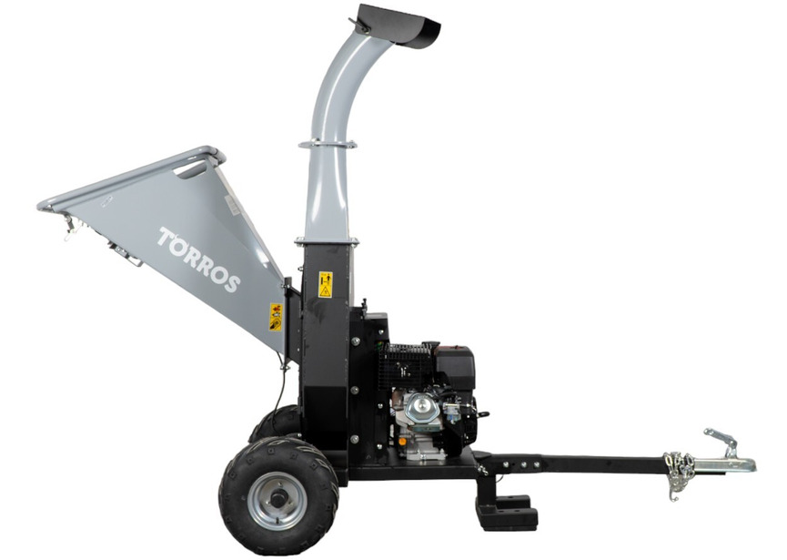 Broyeur de végétaux herbes et feuillages pro tractable thermique essence 15cv 420cc 120mm avec démarrage électrique Torros - 2