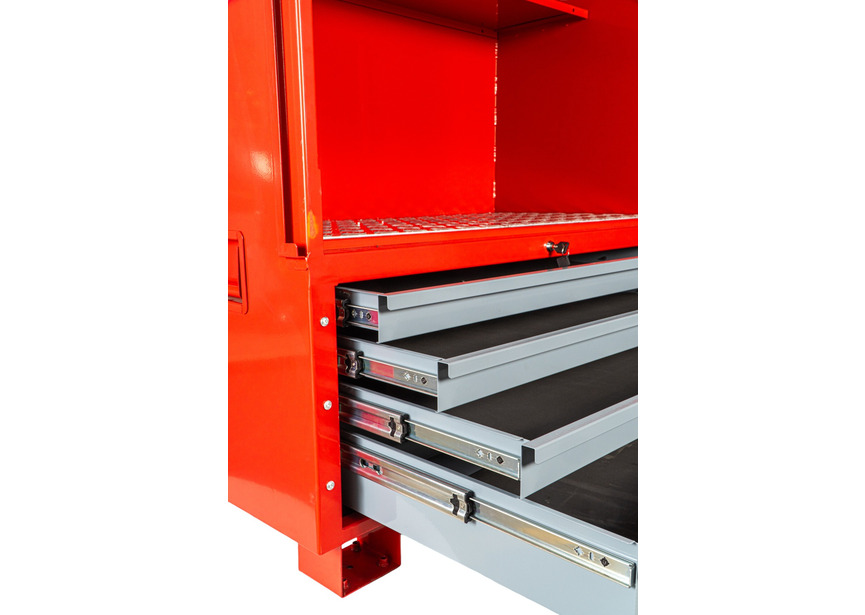 Coffre de chantier métal 905L avec 4 tiroirs MW Tools - 7
