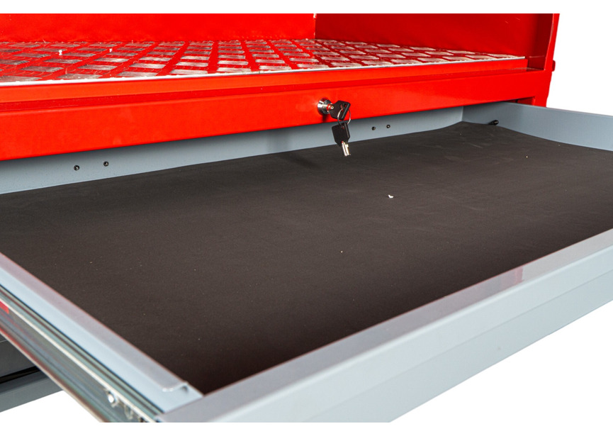 Coffre de chantier métal 905L avec 4 tiroirs MW Tools - 8