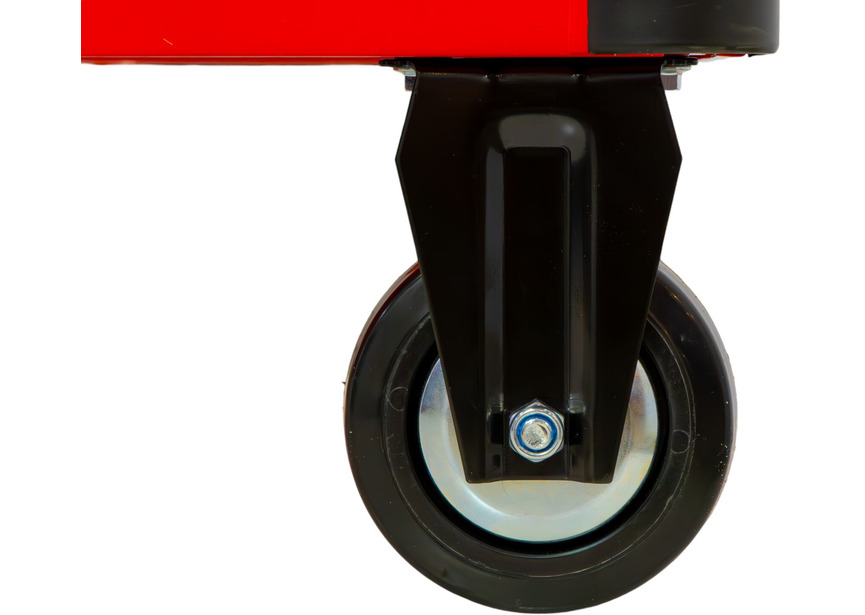 Servante d'atelier 7 tiroirs rouge et noire extra large 960 mm finition haute qualité avec plan de travail en acier inoxydable MW Tools - 9