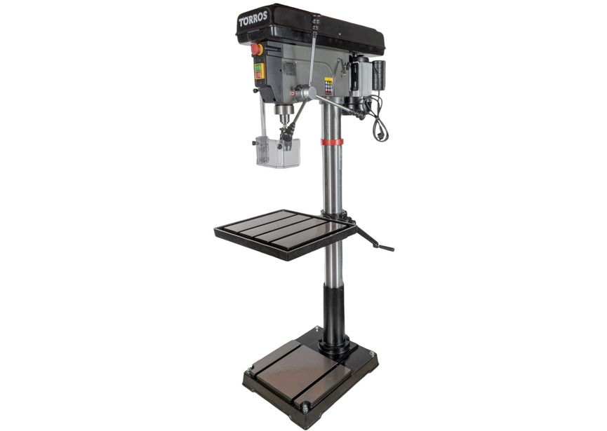 Perceuse à colonne professionnelle jusque ø 30 mm CM3 1,5 kW 230V + accessoires indispensables et unité d'arrosage Torros - 2