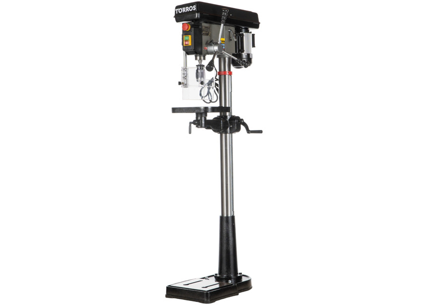 Perceuse à colonne professionnelle jusque ø 20 mm CM2 600W 230V + étau de perçage jeu de boulons jeu mêches aérosol Torros - 2