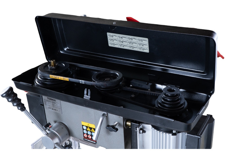 Perceuse d'établi professionnelle jusque ø 20 mm raccord CM2 600W 230V 12 vitesses 64 kg Torros - 10