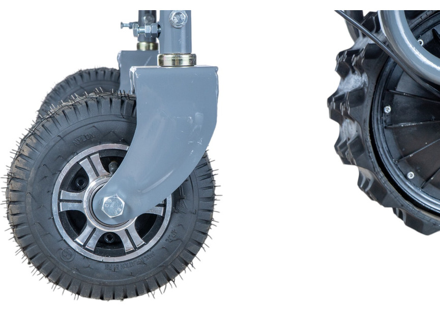 Brouette électrique à plateau 150kg sur chenille avec roues et skis Torros - 7