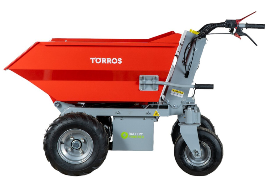 Mini dumper électrique 500kg 216L benne basculante par vérin batterie 48V / 32Ah Torros - 2