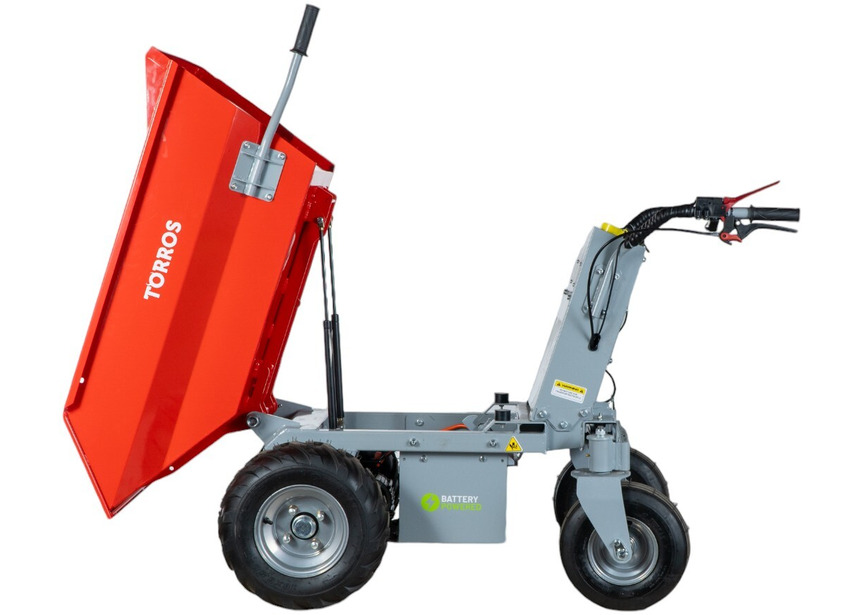 Mini dumper électrique 500kg 216L benne basculante par vérin batterie 48V / 32Ah Torros - 3