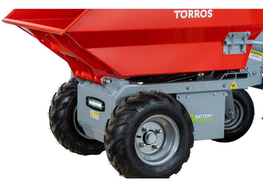 Mini dumper électrique 500kg 216L benne basculante par vérin batterie 48V / 32Ah Torros - 5