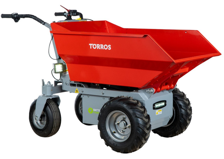 Mini dumper électrique 500kg 216L benne basculante par vérin batterie 48V / 32Ah Torros - 7