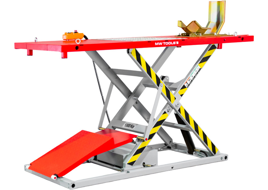 Pont moto électrique professionnel 230V - 1,1kW - 1000kg 2250x800mm MW Tools