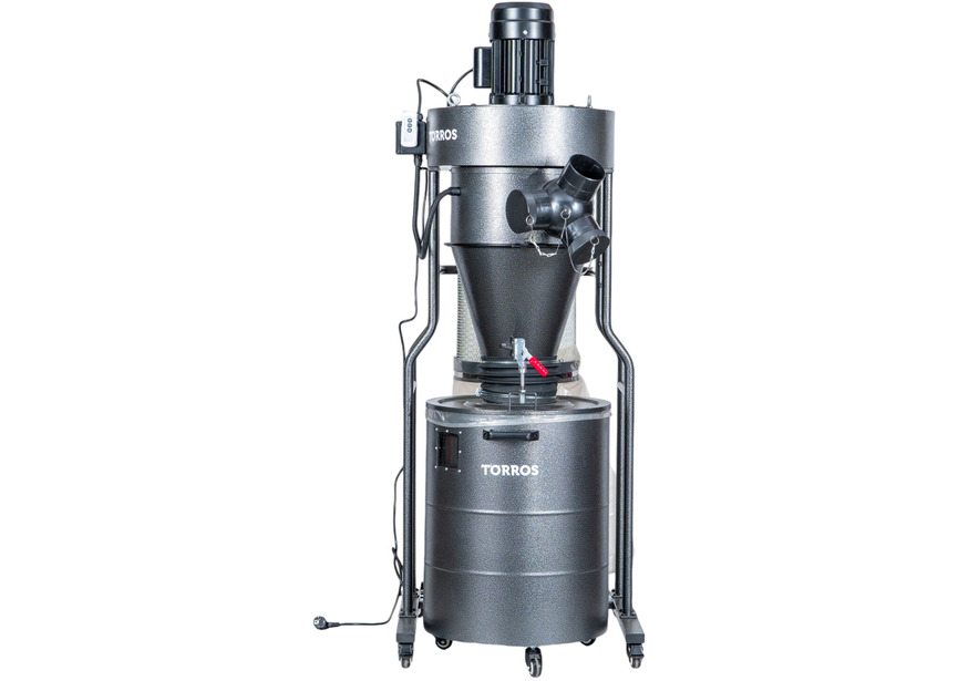 Aspirateur à copeaux et poussières bois 1450 m³/h 1,5 kW 230 V Torros - 2