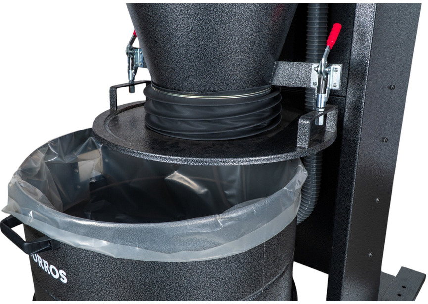 Aspirateur à copeaux et poussières bois cyclonique et auto nettoyant 2850 m³/h 3 kW 230 V Torros - 6