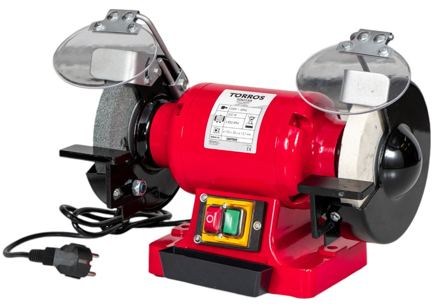 Touret à meuler ø150 mm 2850 tr/min 350 W 230V avec meules en grain 36 et 80 Torros - 3