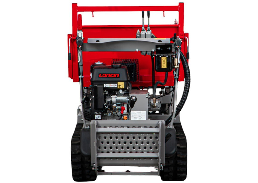 Minidumper à chenilles avec élévateur à ciseaux hydraulique benne plateau 800kg 13CH 6+2R vitesses démarrage électrique Torros - 10