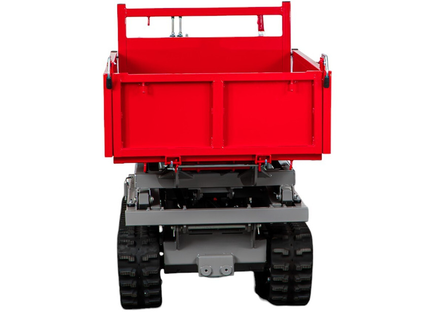Minidumper à chenilles avec élévateur à ciseaux hydraulique benne plateau 800kg 13CH 6+2R vitesses démarrage électrique Torros - 9