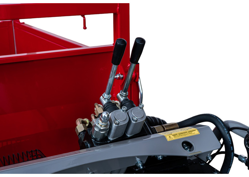 Minidumper à chenilles avec élévateur à ciseaux hydraulique benne plateau 800kg 13CH 6+2R vitesses démarrage électrique Torros - 16