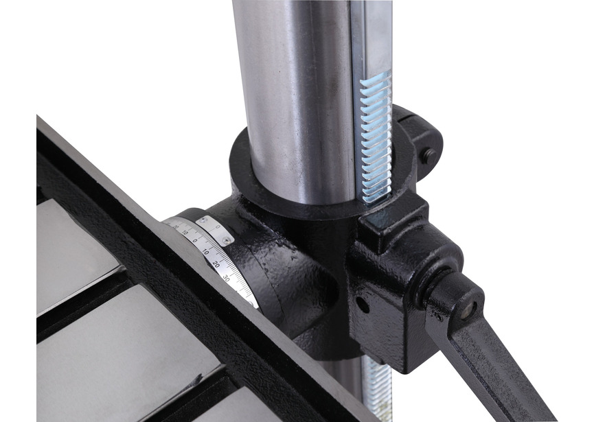 Perceuse à colonne professionnelle jusque ø 30 mm CM3 1,5 kW 230V + étau de perçage jeu de boulons jeu mêches aérosol Torros - 12