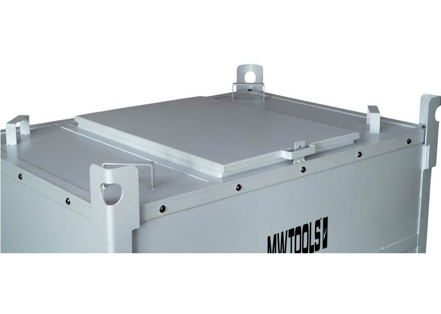 Cuve réservoir Diesel-Gasoil en métal 400 L avec pompe 12 V et pistolet automatique MW Tools - 14